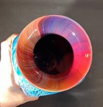 Load image into Gallery viewer, Josh Simpson Contemporary Glass: Blue New Mexico Vase