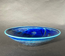 Load image into Gallery viewer, Josh Simpson Contemporary Glass: Blue New Mexico Bowl