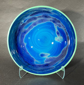 Josh Simpson Contemporary Glass: Blue New Mexico Bowl