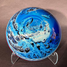 Load image into Gallery viewer, Josh Simpson Contemporary Glass: Blue New Mexico Bowl