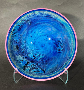 Josh Simpson Contemporary Glass: Blue New Mexico Bowl