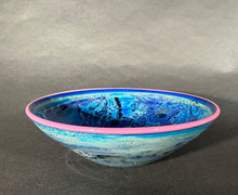 Load image into Gallery viewer, Josh Simpson Contemporary Glass: Blue New Mexico Bowl