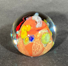Load image into Gallery viewer, Josh Simpson Contemporary Glass: 3&quot; Red New Mexico Inhabited Megaplanet