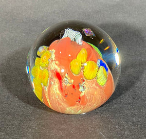 Josh Simpson Contemporary Glass: 3" Red New Mexico Inhabited Megaplanet