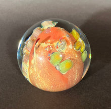 Load image into Gallery viewer, Josh Simpson Contemporary Glass: 3&quot; Red New Mexico Inhabited Planet