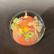 Load image into Gallery viewer, Josh Simpson Contemporary Glass: 3&quot; Red New Mexico Inhabited Planet