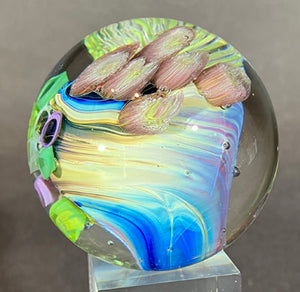 Josh Simpson Contemporary Glass: 2.25" Corona Inhabited Planet