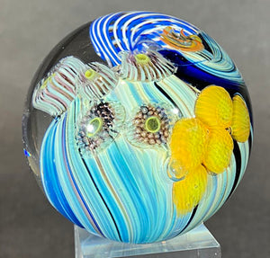 Josh Simpson Contemporary Glass: 2.25" Corona Inhabited Planet