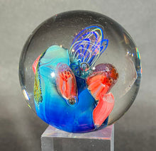 Load image into Gallery viewer, Josh Simpson Contemporary Glass: 2.25&quot; Inhabited Planet