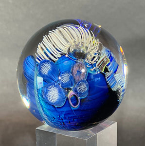 Josh Simpson Contemporary Glass: 2.25" Inhabited Planet