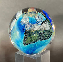 Load image into Gallery viewer, Josh Simpson Contemporary Glass: 2.25&quot; Inhabited Planet