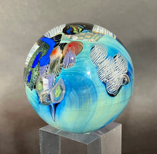 Load image into Gallery viewer, Josh Simpson Contemporary Glass: 2.25&quot; Inhabited Planet