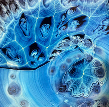 Load image into Gallery viewer, Josh Simpson Contemporary Glass: Blue New Mexico Bowl