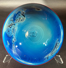 Load image into Gallery viewer, Josh Simpson Contemporary Glass: Blue New Mexico Bowl