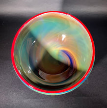 Load image into Gallery viewer, Josh Simpson Contemporary Glass: BNM Bowl With Red Lip