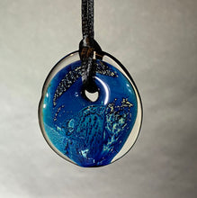 Load image into Gallery viewer, Josh Simpson Contemporary Glass: Pendant, Blue New Mexico