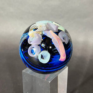Josh Simpson Contemporary Glass: 1.75" Inhabited Planet