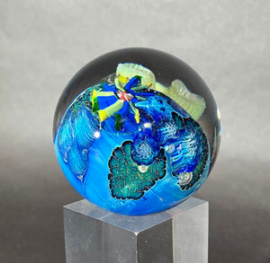 Josh Simpson Contemporary Glass: 1.75" Inhabited Planet