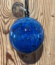 Load image into Gallery viewer, Josh Simpson Contemporary Glass: Dark Blue New Mexico Ornament