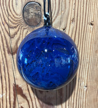 Load image into Gallery viewer, Josh Simpson Contemporary Glass: Dark Blue New Mexico Ornament