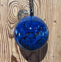 Load image into Gallery viewer, Josh Simpson Contemporary Glass: Dark Blue New Mexico Ornament