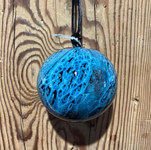 Load image into Gallery viewer, Josh Simpson Contemporary Glass: Blue New Mexico Ornament
