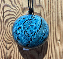 Load image into Gallery viewer, Josh Simpson Contemporary Glass: Blue New Mexico Ornament