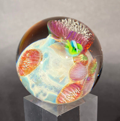Josh Simpson Contemporary Glass: Inhabited Large Cloud Planet