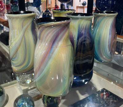 Josh Simpson Contemporary Glass: Corona Tumbler, Purples