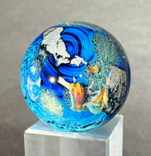 Load image into Gallery viewer, Josh Simpson Contemporary Glass: 1.5&quot; Small Possibly Inhabited Planet