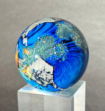 Load image into Gallery viewer, Josh Simpson Contemporary Glass: 1.5&quot; Small Possibly Inhabited Planet
