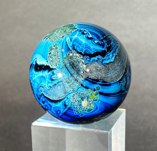 Load image into Gallery viewer, Josh Simpson Contemporary Glass: 1.5&quot; Small Possibly Inhabited Planet
