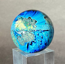 Load image into Gallery viewer, Josh Simpson Contemporary Glass: 1.5&quot; Small Possibly Inhabited Planet