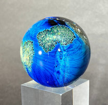 Load image into Gallery viewer, Josh Simpson Contemporary Glass: 1.5&quot; Small Possibly Inhabited Planet