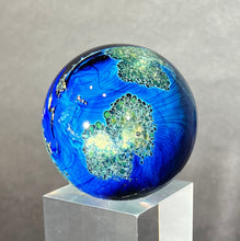Load image into Gallery viewer, Josh Simpson Contemporary Glass: 1.5&quot; Small Possibly Inhabited Planet