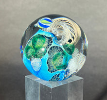 Load image into Gallery viewer, Josh Simpson Contemporary Glass: 1.75" Inhabited Planet
