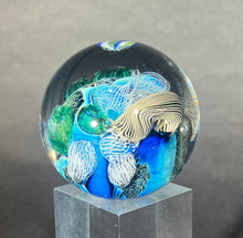 Load image into Gallery viewer, Josh Simpson Contemporary Glass: 1.75" Inhabited Planet