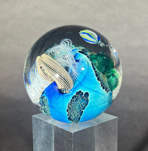 Load image into Gallery viewer, Josh Simpson Contemporary Glass: 1.75" Inhabited Planet