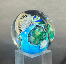 Load image into Gallery viewer, Josh Simpson Contemporary Glass: 1.75" Inhabited Planet