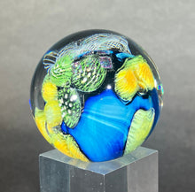 Load image into Gallery viewer, Josh Simpson Contemporary Glass: 1.75" Inhabited Planet