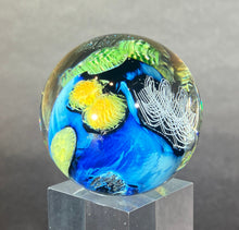 Load image into Gallery viewer, Josh Simpson Contemporary Glass: 1.75" Inhabited Planet