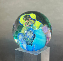 Load image into Gallery viewer, Josh Simpson Contemporary Glass: 1.75" Inhabited Planet