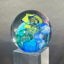 Load image into Gallery viewer, Josh Simpson Contemporary Glass: 1.75" Inhabited Planet