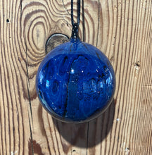 Load image into Gallery viewer, Josh Simpson Contemporary Glass: Blue New Mexico Ornament