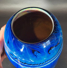 Load image into Gallery viewer, Josh Simpson Contemporary Glass: Blue New Mexico Vase