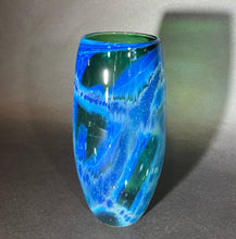 Load image into Gallery viewer, Josh Simpson Contemporary Glass: New Mexico/ Translucent Green Vase 12.2.25
