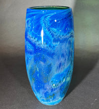 Load image into Gallery viewer, Josh Simpson Contemporary Glass: New Mexico/ Translucent Green Vase 12.2.25