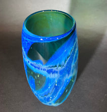 Load image into Gallery viewer, Josh Simpson Contemporary Glass: New Mexico/ Translucent Green Vase 12.2.25