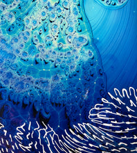Load image into Gallery viewer, Josh Simpson Contemporary Glass: Blue New Mexico Spactime Platter