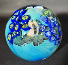 Load image into Gallery viewer, Josh Simpson Contemporary Glass: 4.25" Blue New Mexico Megaplanet